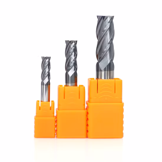 Molino de extremo cuadrado de carburo sólido económico económico para aceros